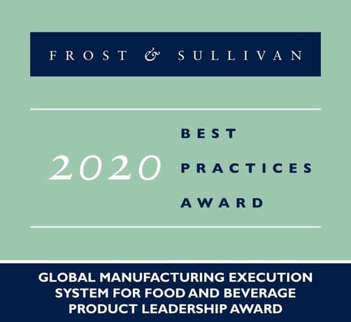 Frost & Sullivan Product Leadership Award für AVEVA MES Software