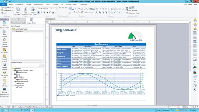 Reporting Industriel : Dream Report avec InTouch Edge