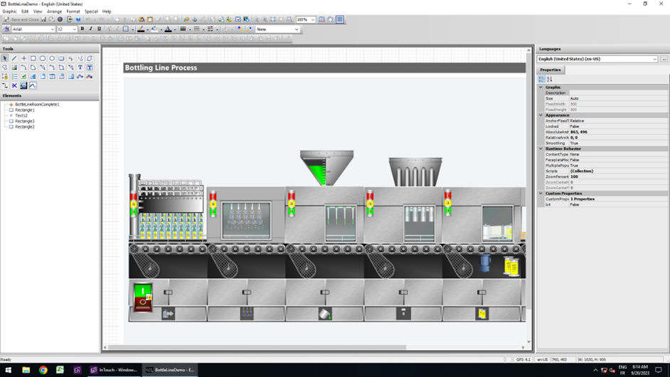 Editeur graphique InTouch