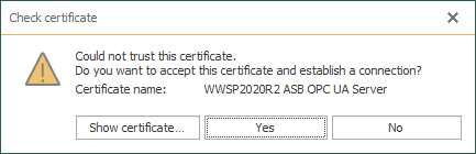 Screenshot_OPCRouter_Check_Connection_Trust_Prompt